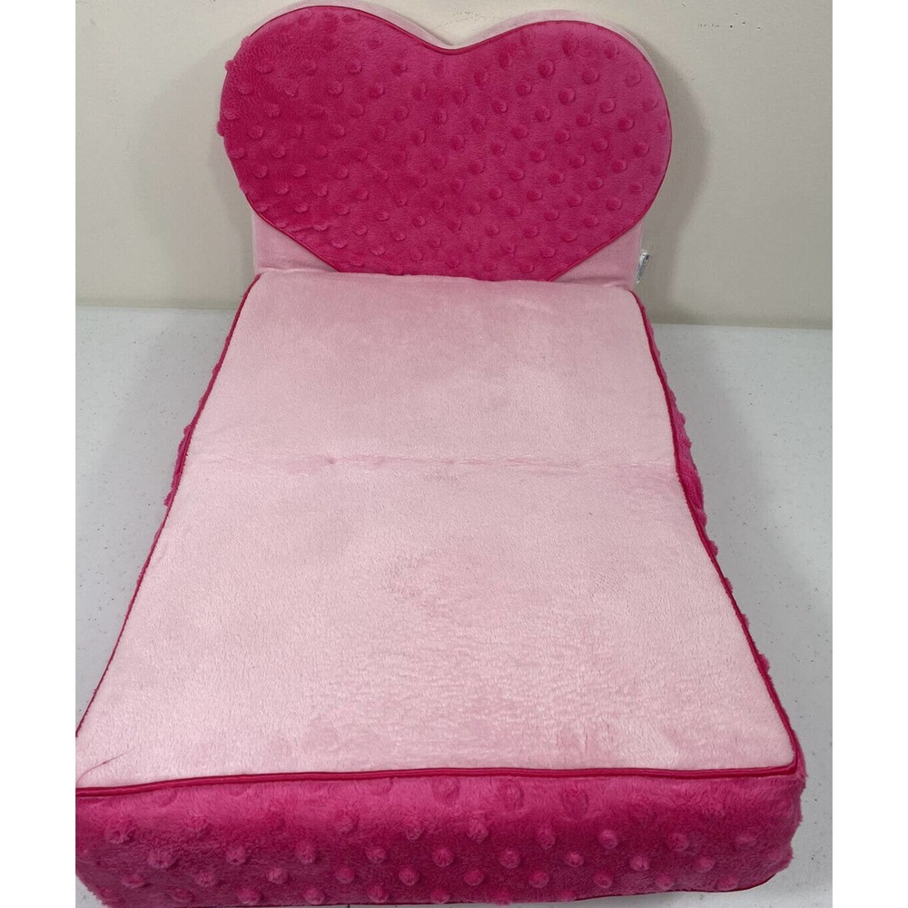 Build A Bear Pink Foldable Bear Doll Plush Pinky Futon Chair Bed Stuffed Animals